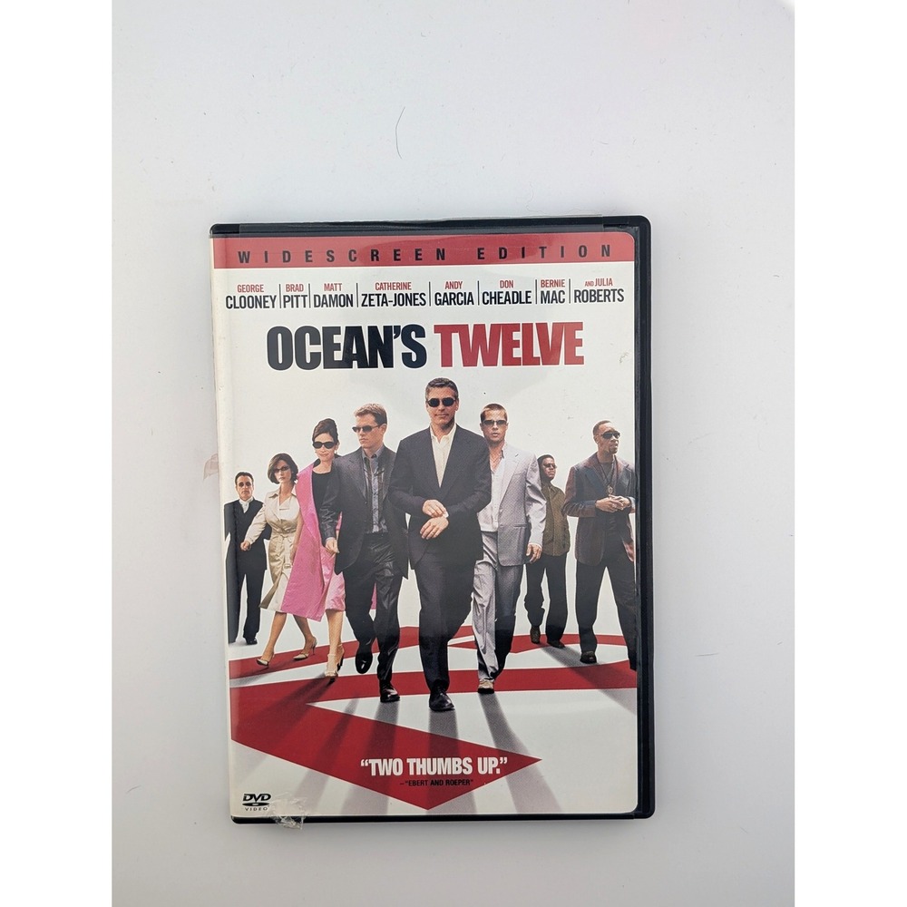 Warner Bros Ocean's Twelve DVD Widescreen Edition Black Good Heist Film Unisex